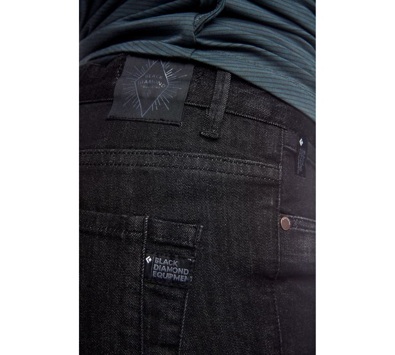 Black Diamond Crag Denim Bukse Dame Svarte | 329-VNGZWB