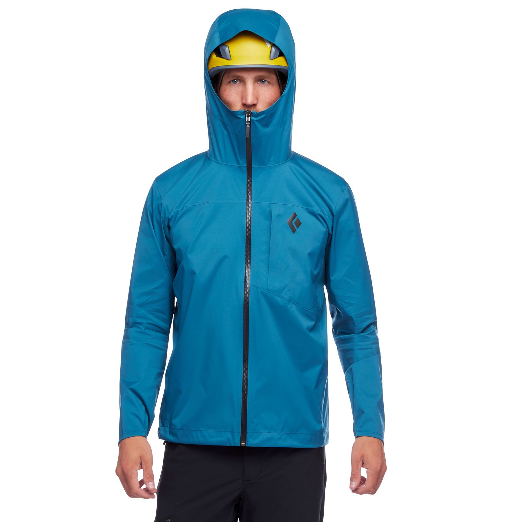 Black Diamond Fineline Stretch Rain Shell Jakke Herre Blå | 782-JFUWGA