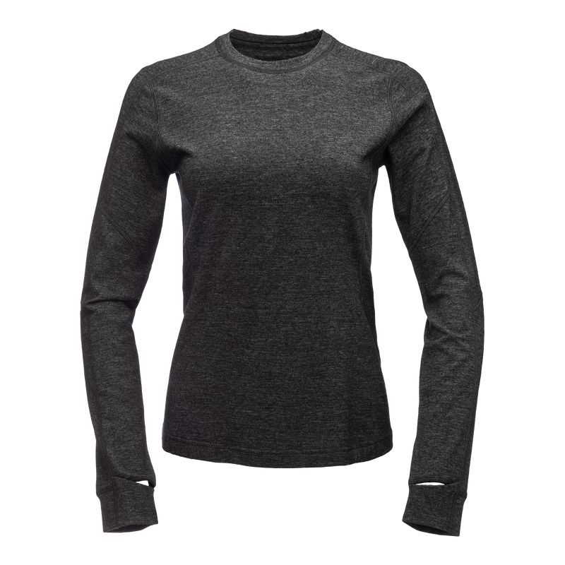 Black Diamond Solution 150 Merino Base Crew Topper Dame Svarte | 621-MLSTQY