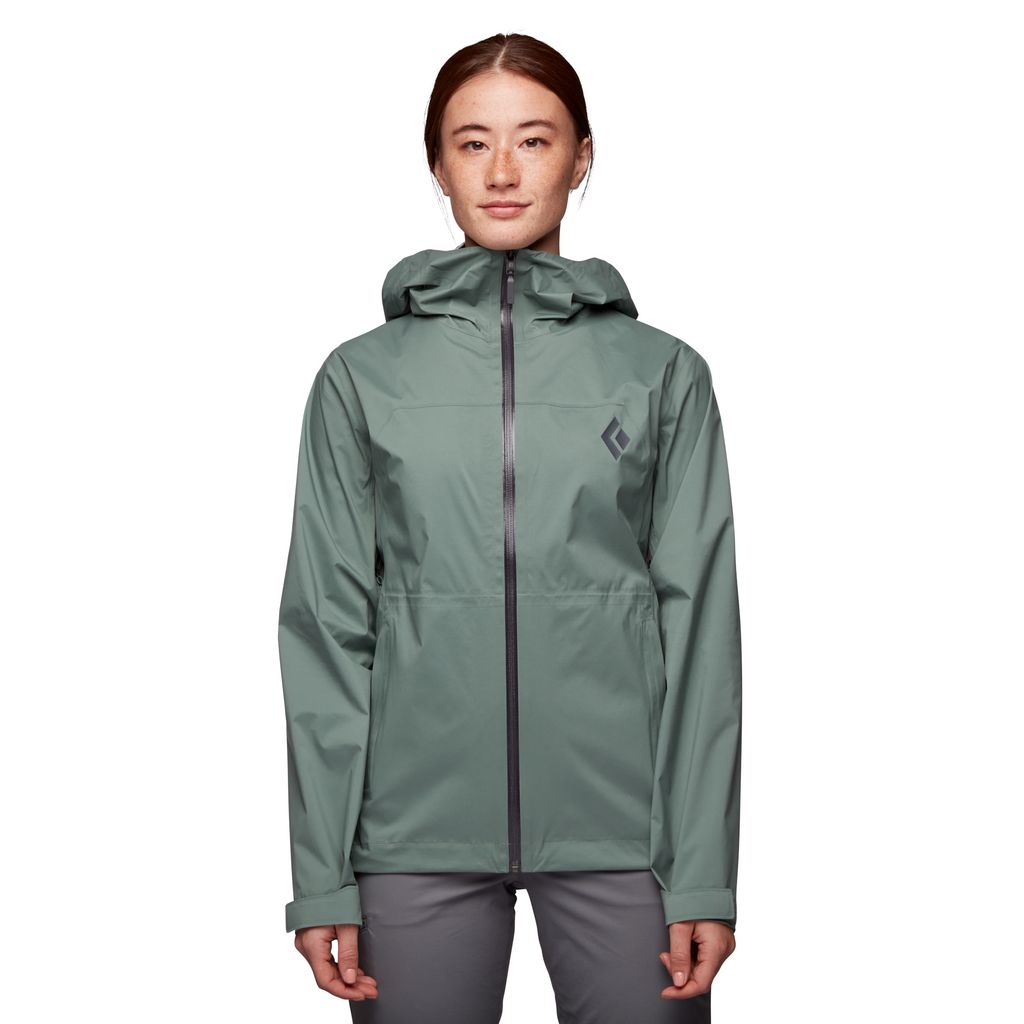 Black Diamond Stormline Stretch Rain Shell Jakke Dame Grønn | 473-OWLKUI