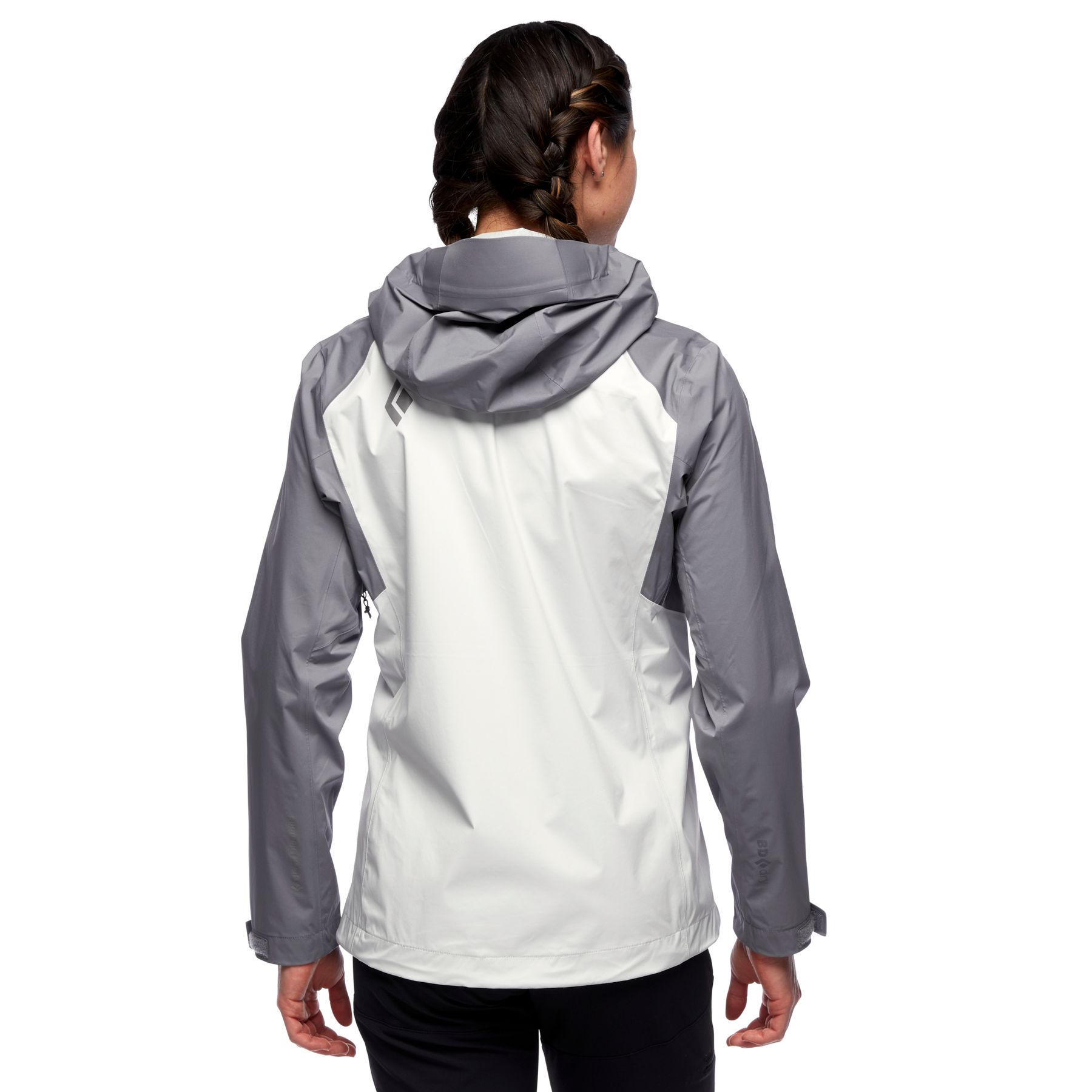 Black Diamond Stormline Stretch Rain Shell Jakke Dame Grå Hvite | 519-TOBDCG