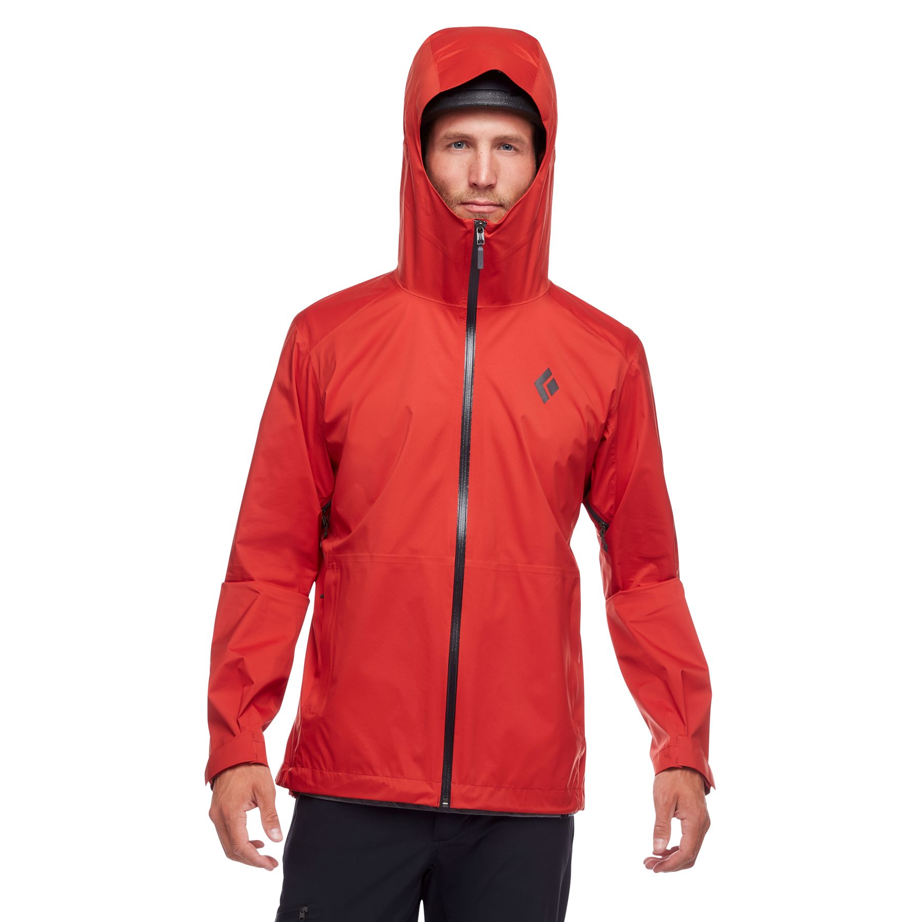 Black Diamond Stormline Stretch Rain Shell Jakke Herre Rød | 538-NEQTRM