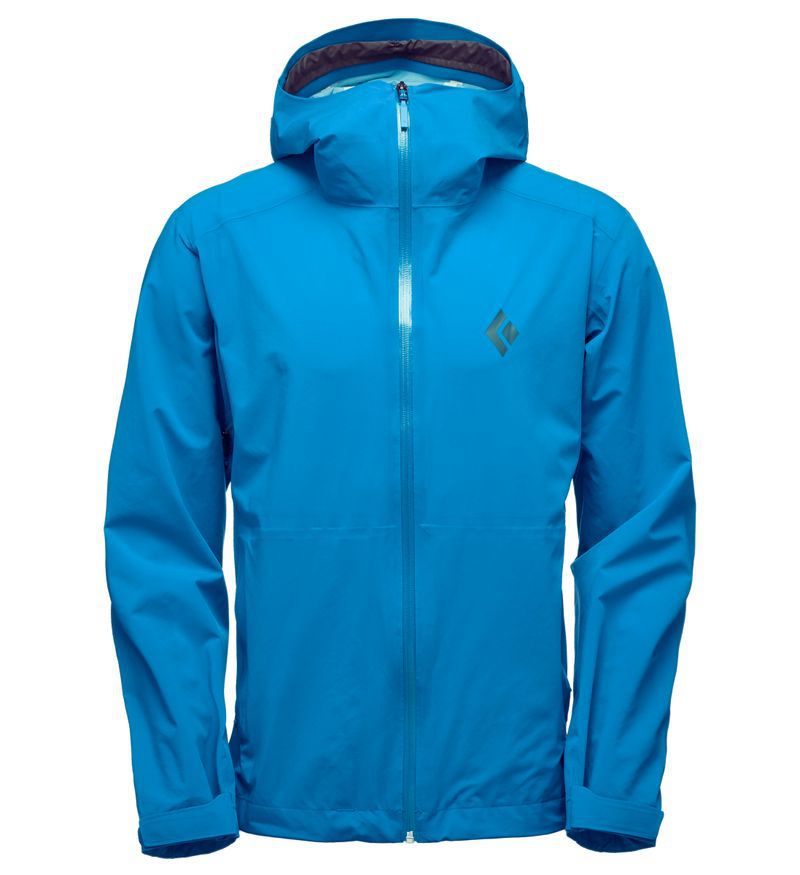 Black Diamond Stormline Stretch Rain Shell Jakke Herre Blå | 972-EAKRHZ