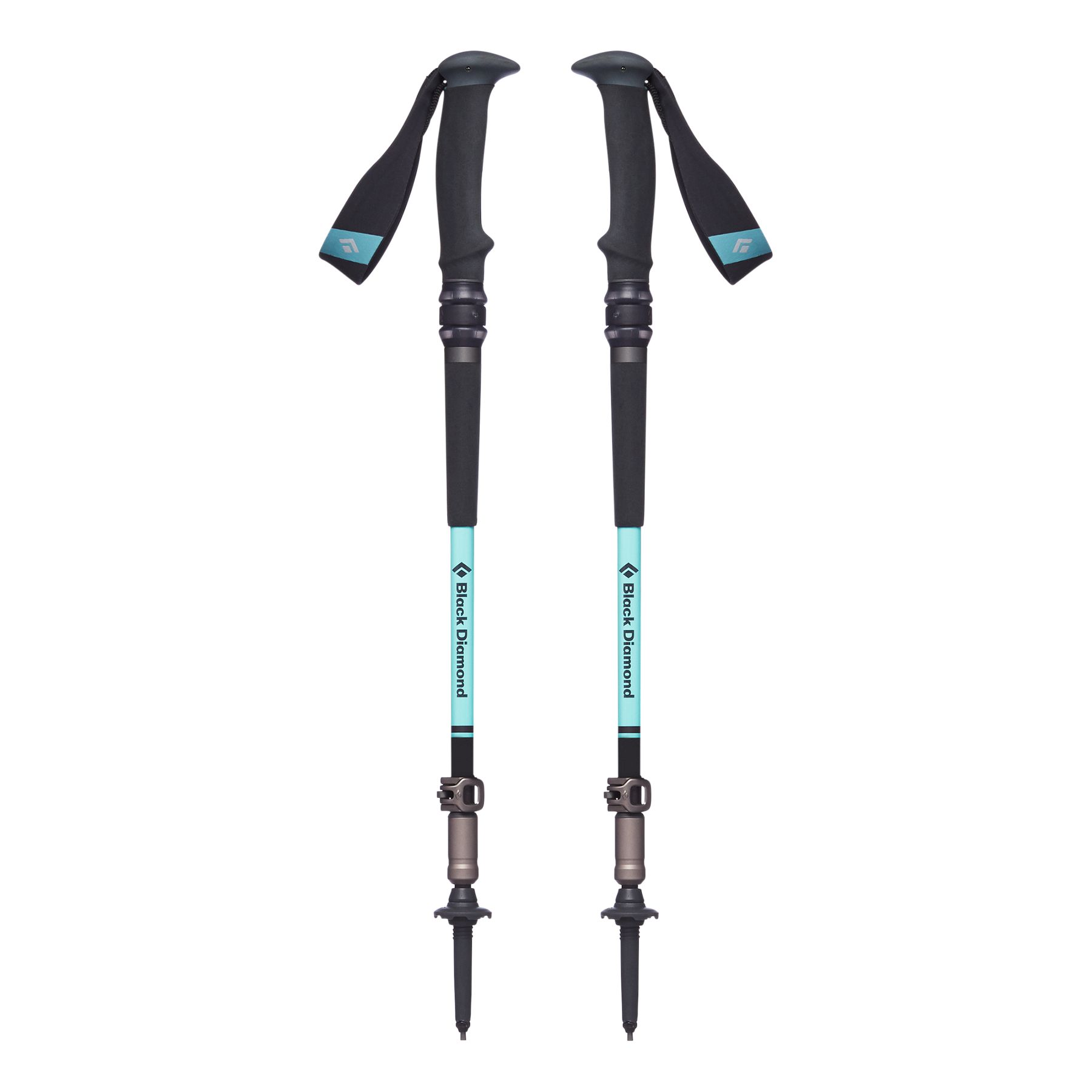 Black Diamond Trail Pro Shock Trekking polakker Dame Svarte Grønn | 023-BPAUWT