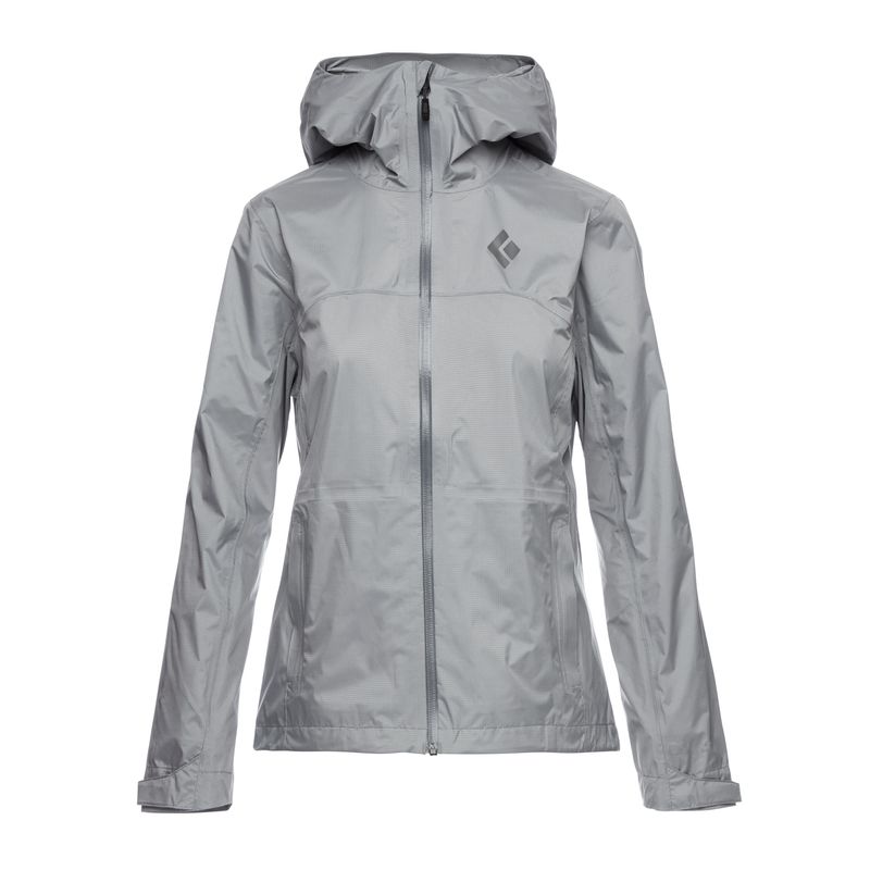 Black Diamond Treeline Rain Shell Jakke Dame Grå | 650-WRHIPV