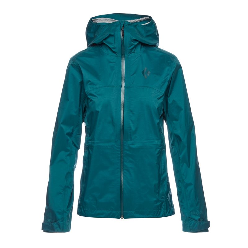 Black Diamond Treeline Rain Shell Jakke Dame Dyp Grønn | 945-HDYABN