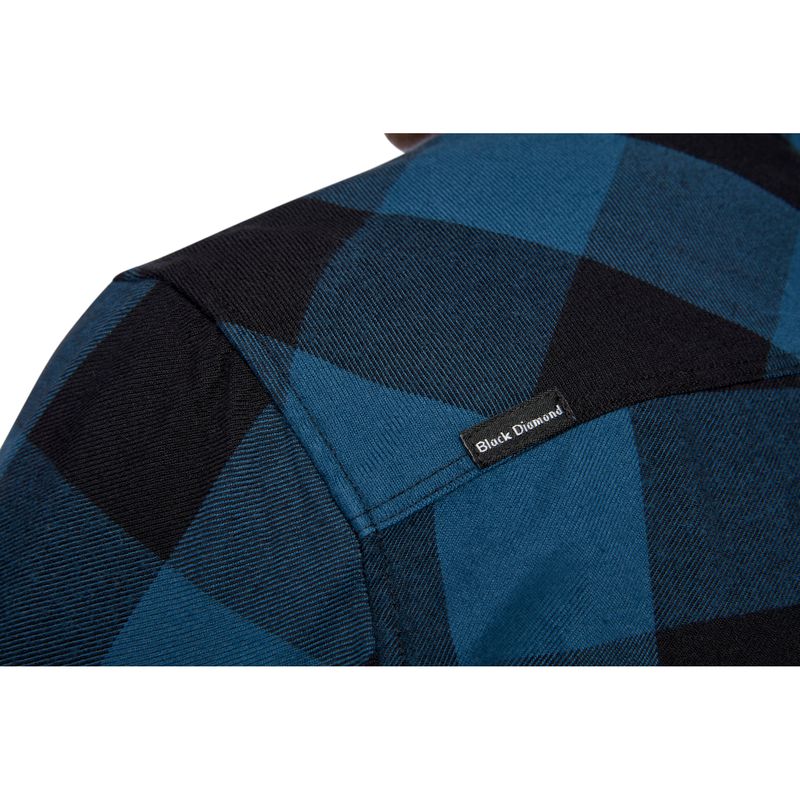 Black Diamond Zodiac Flannel Topper Herre Blå | 742-HBDESK